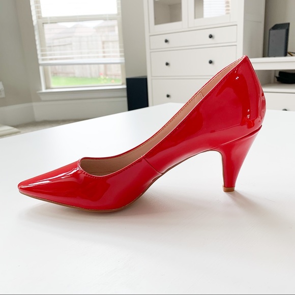 Forever Red Pat Heels Grande-22 - Picture 3 of 7